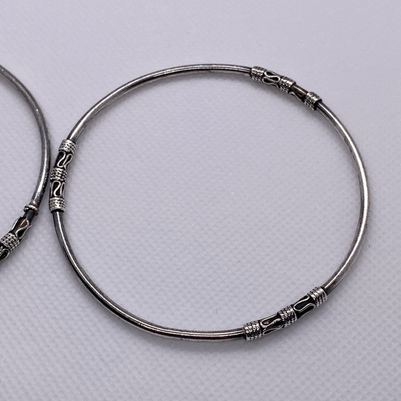 Vintage Ba Suarti Bali 925Sterling Silver Bangle Bracelet - Picture 5 of 7